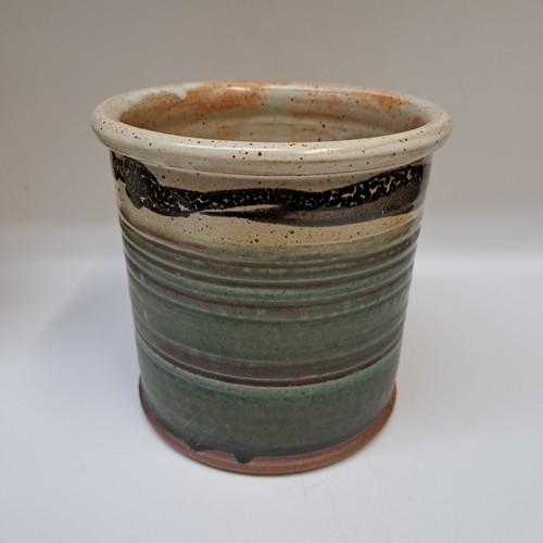 #251248 Utensil Caddy Green/Tan $22 at Hunter Wolff Gallery